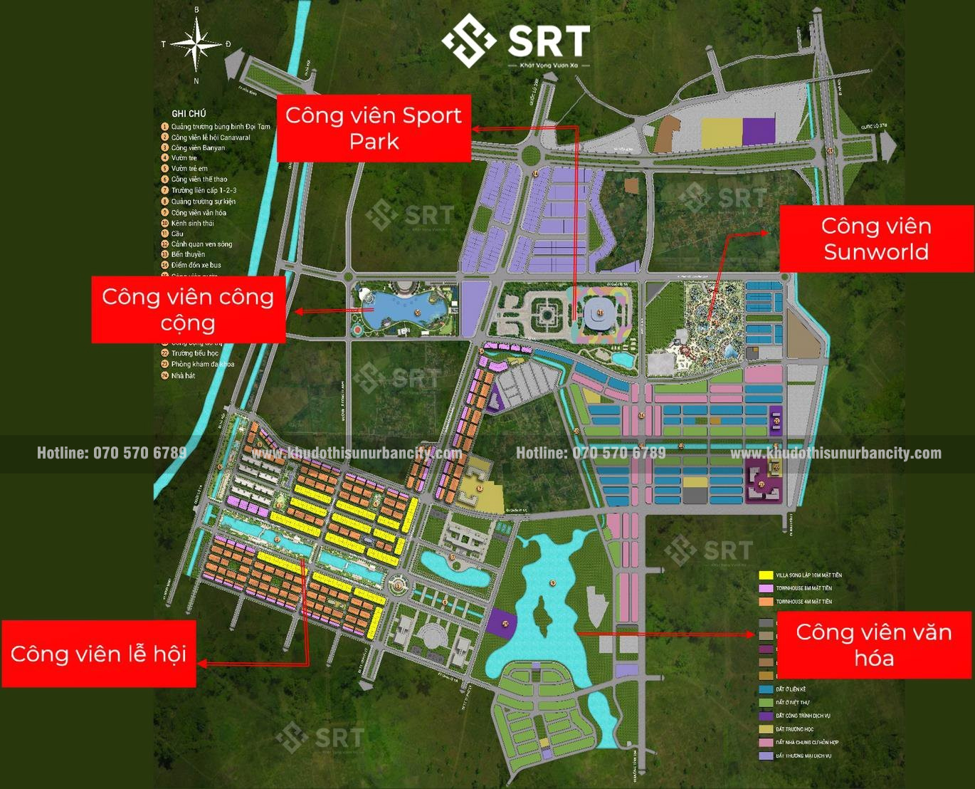 vị trí sun urban city