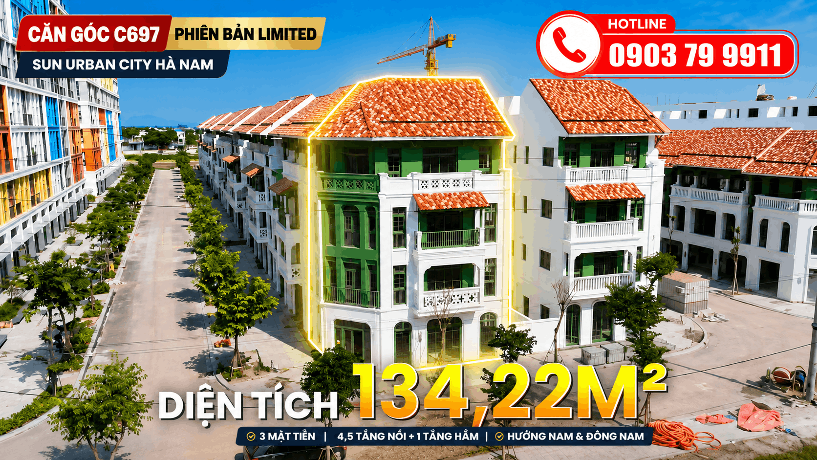 LIỀN KỀ CĂN GÓC C697 Sun Urban City Hà Nam – PHIÊN BẢN LIMITED 🔥